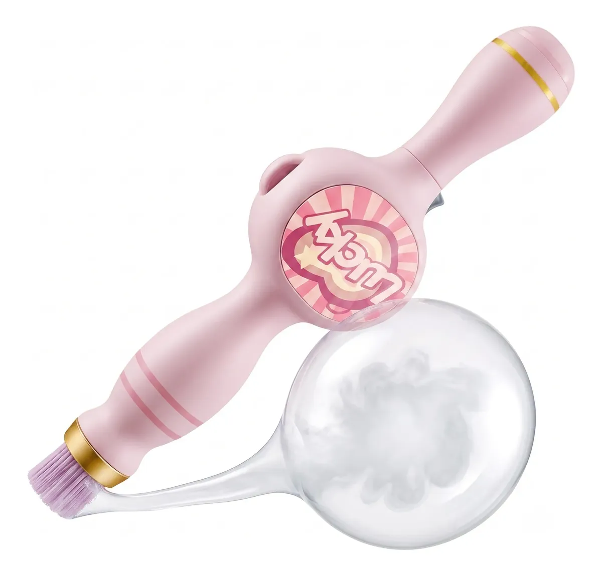 Máquina de Bolhas com Fumaça na cor rosa
